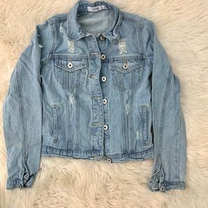 Jackets & Coats - Distressed denim jacket Jackets & Coats - Distressed denim jacket